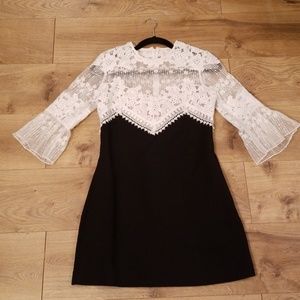 SELF-PORTRAIT

Floral-Embroidered Organza And Crep